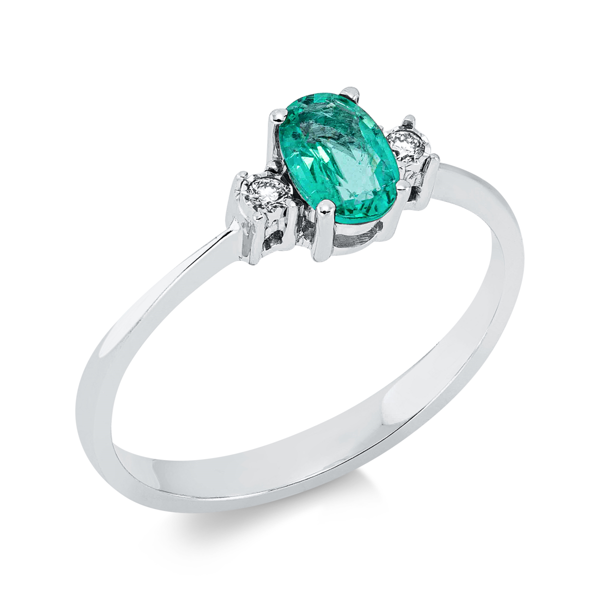 Ring 4er-Krappe 18 kt WG