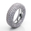 Pavé Ring  18kt Weißgold mit 8,06ct Diamanten