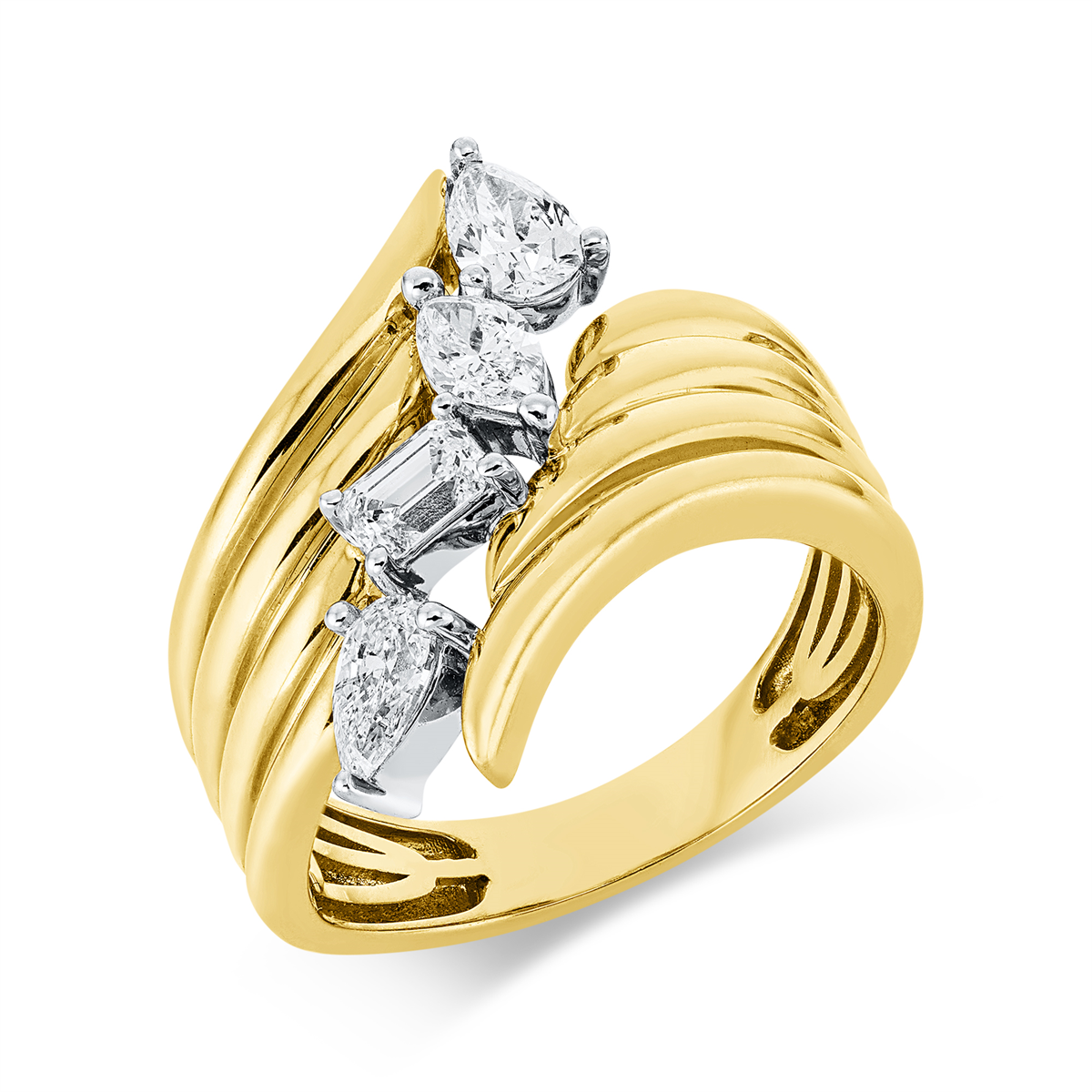 Ring 14 kt GG+WG