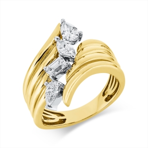 Ring 14 kt GG+WG