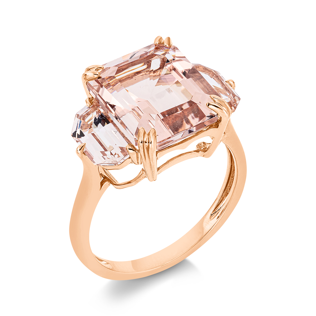 Ring 4er-Krappe 18 kt RG