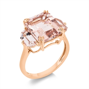 Ring 4er-Krappe 18 kt RG