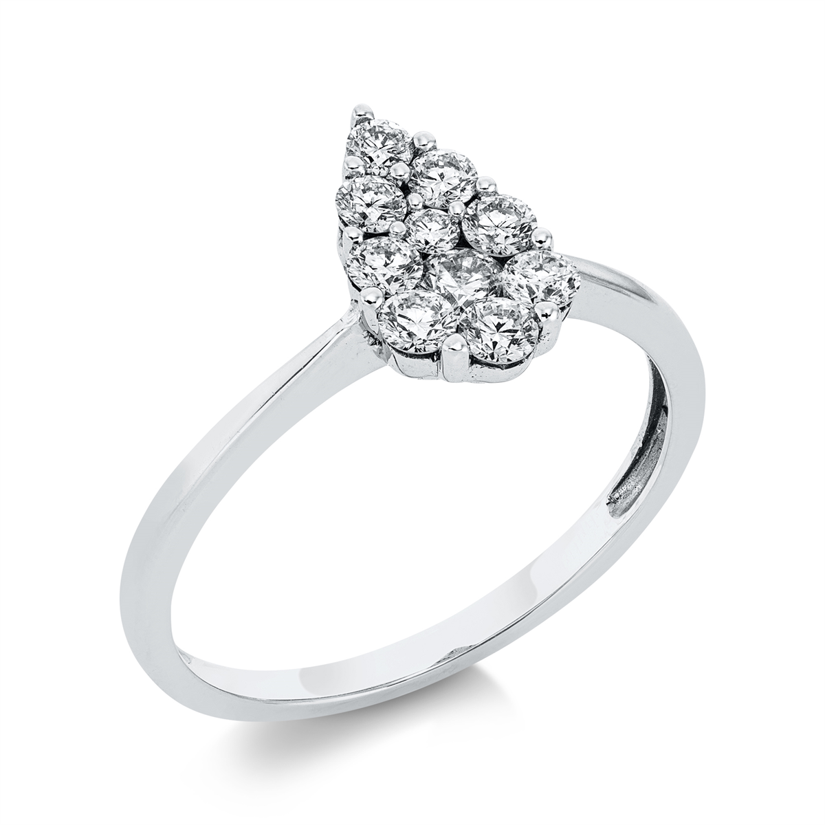 Ring 18 kt WG Tropfen