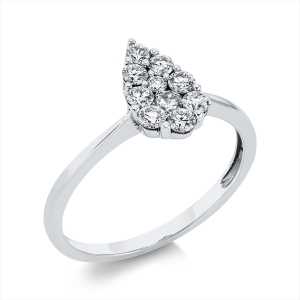 Ring 18 kt WG Tropfen