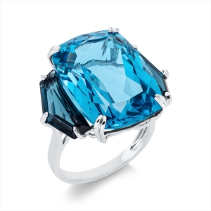 Ring 4er-Krappe 18 kt WG