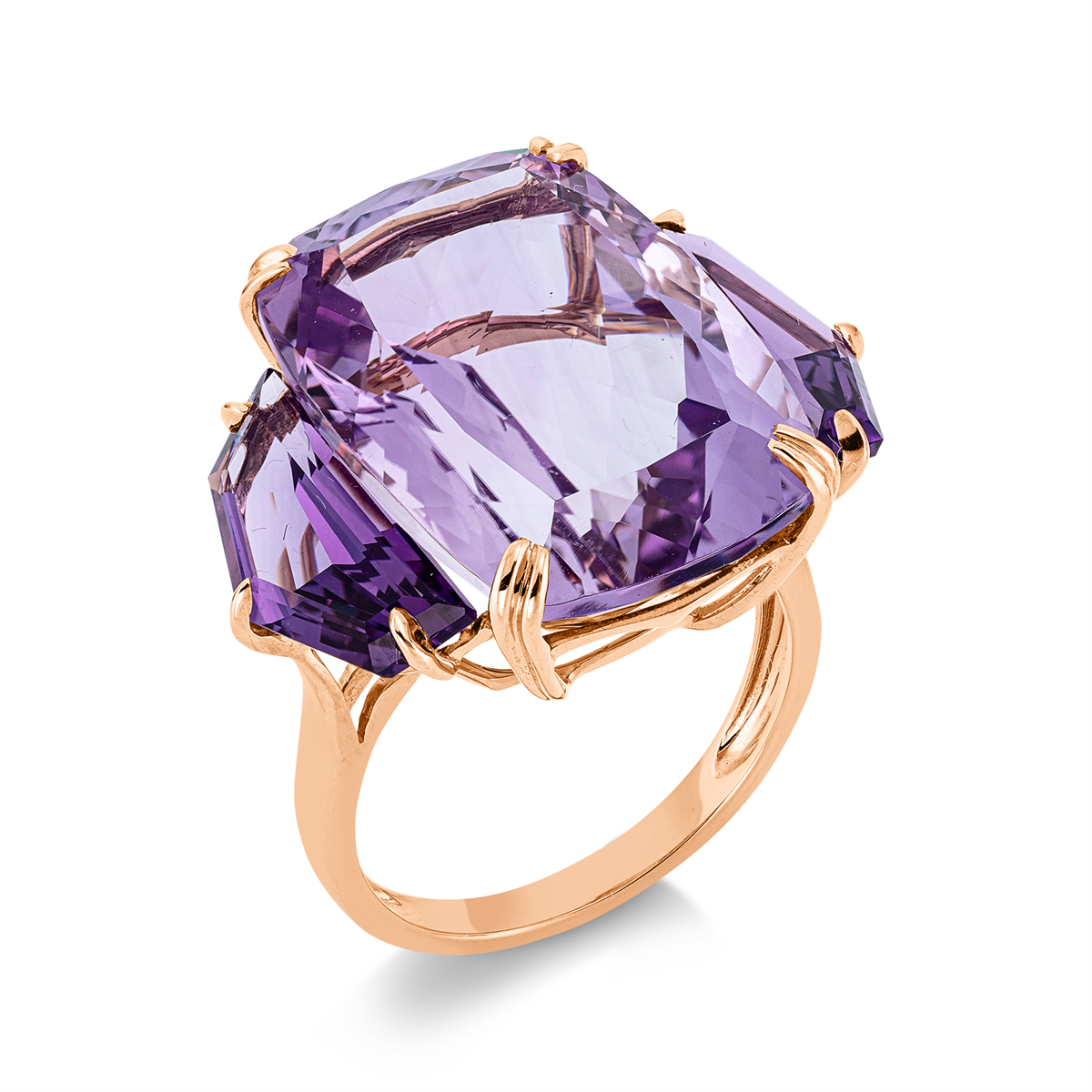 Ring 4er-Krappe 18 kt RG