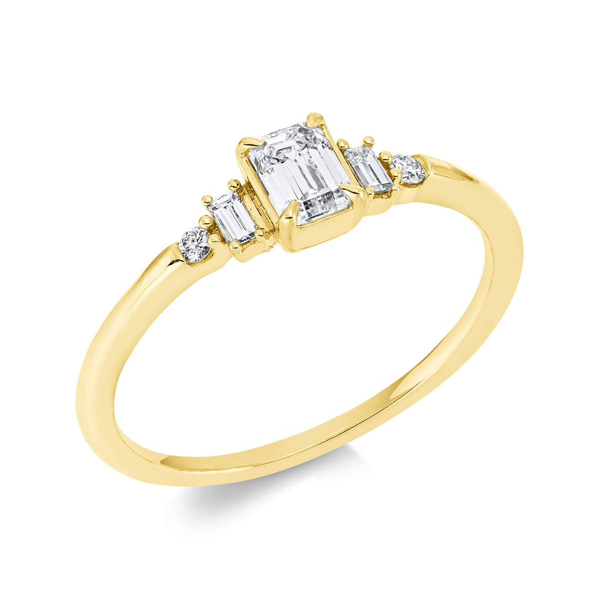 Ring 4er-Krappe 18 kt GG