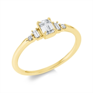 Ring 4er-Krappe 18 kt GG