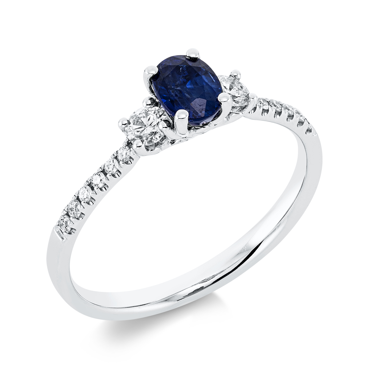 Ring 4er-Krappe 18 kt WG