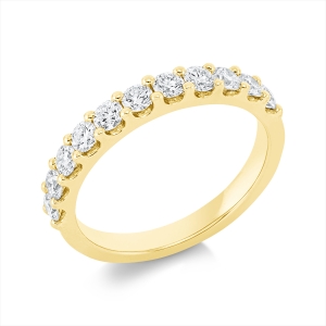 Memoire halb Ring  18kt Gelbgold mit 0,79ct Diamanten