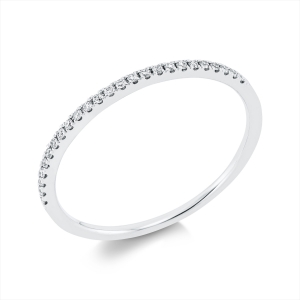 Memoire halb Ring  18kt Rotgold mit 0,10ct Diamanten