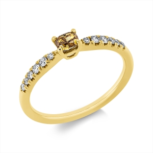 Ring 4er-Krappe 18 kt GG