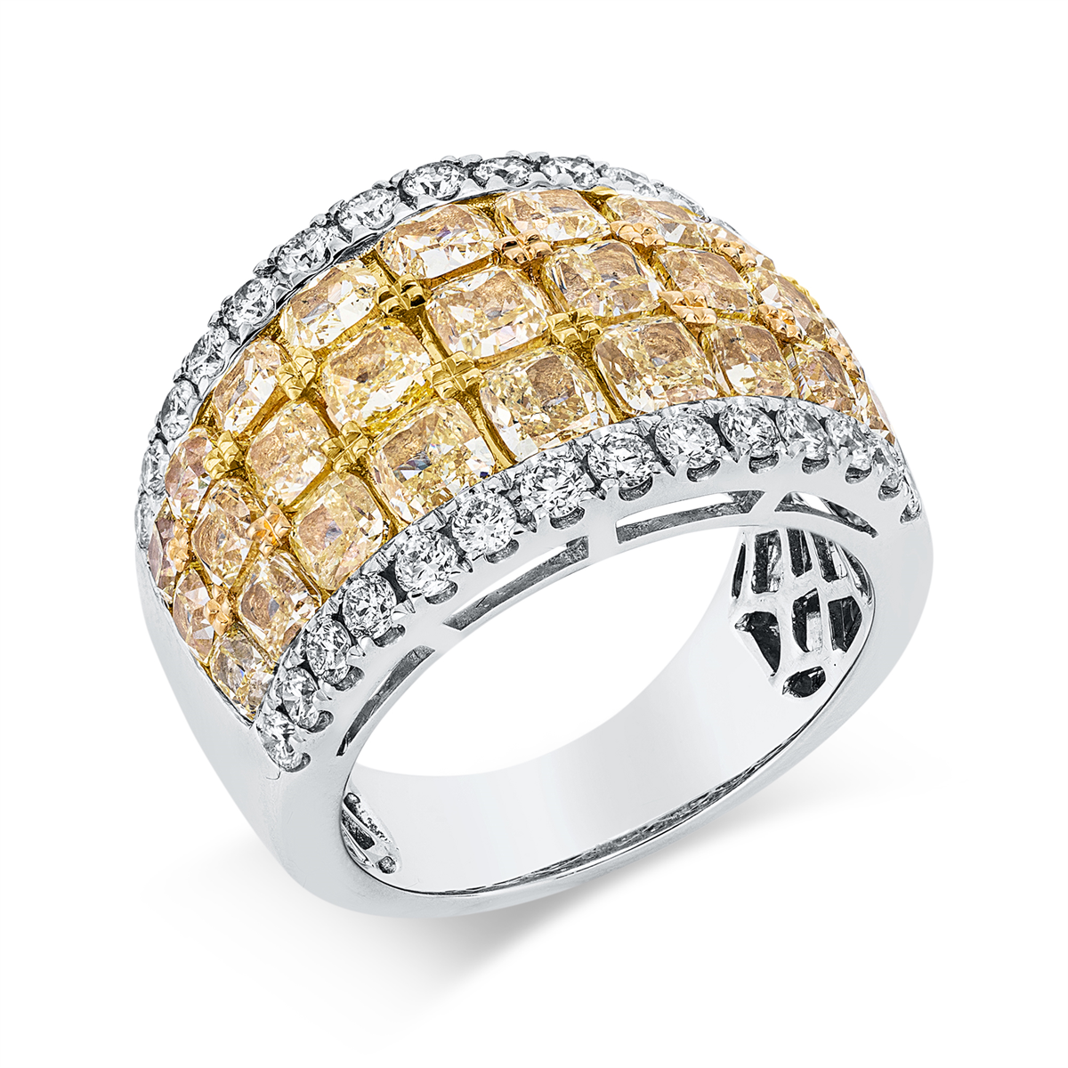 Ring 18 kt WG+GG