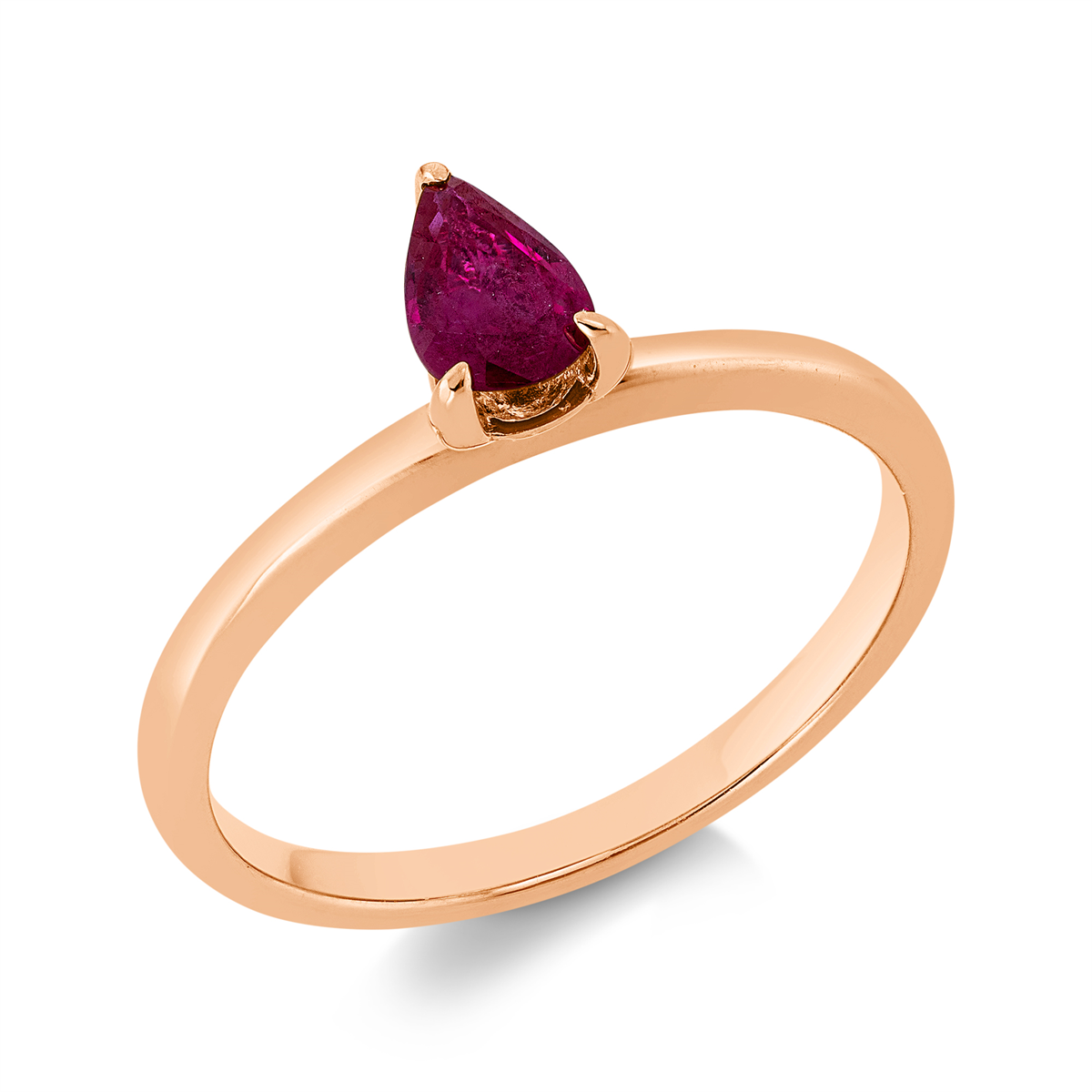 Ring 3er-Krappe 18 kt RG Tropfen