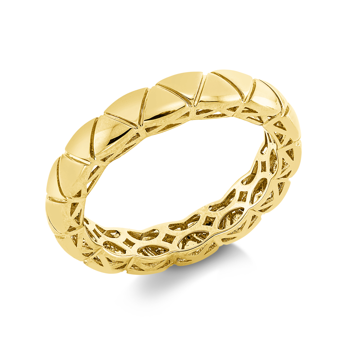 Ring  18kt Gelbgold poliert mit 0,00ct Diamanten
