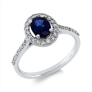 Ring 4er-Krappe 18 kt WG