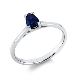 Ring 4er-Krappe 18 kt WG Tropfen