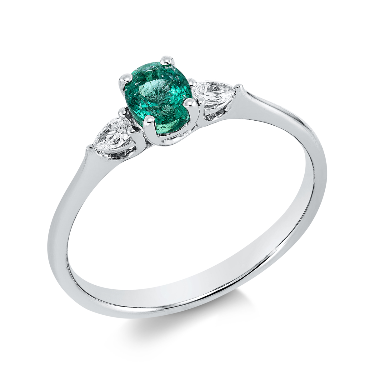 Ring 4er-Krappe 18 kt WG