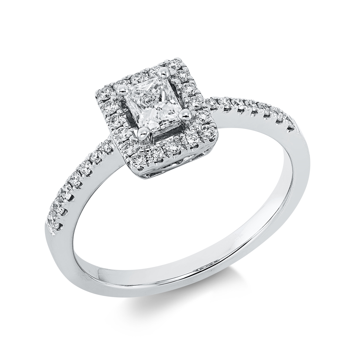 Ring 4er-Krappe 18 kt WG