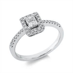 Ring 4er-Krappe 18 kt WG