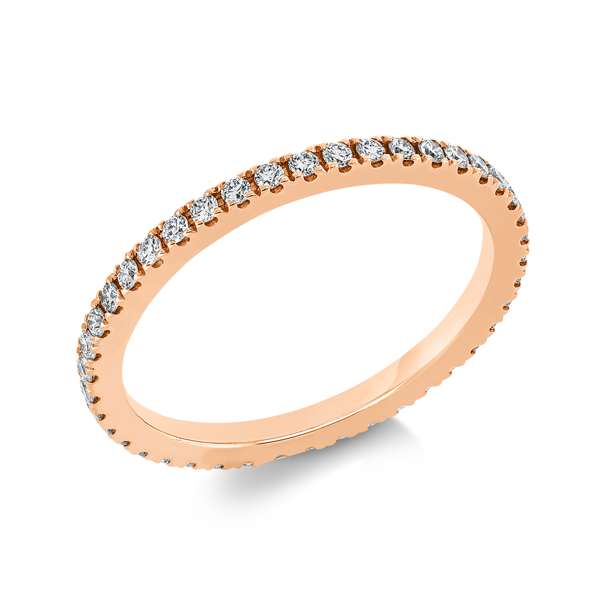 Infinity Memoire Ring  18kt Rotgold mit 0,41ct Diamanten