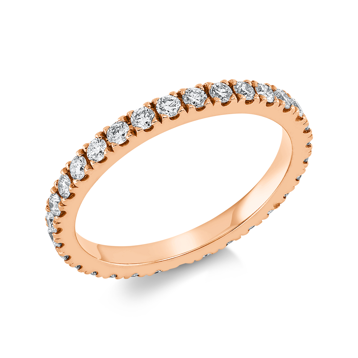 Infinity Memoire Ring  18kt Rotgold mit 0,68ct Diamanten