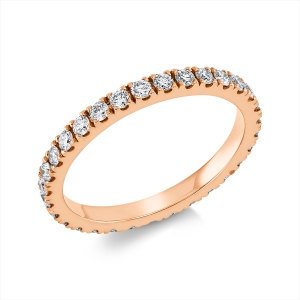 Infinity Memoire Ring  18kt Rotgold mit 0,68ct Diamanten