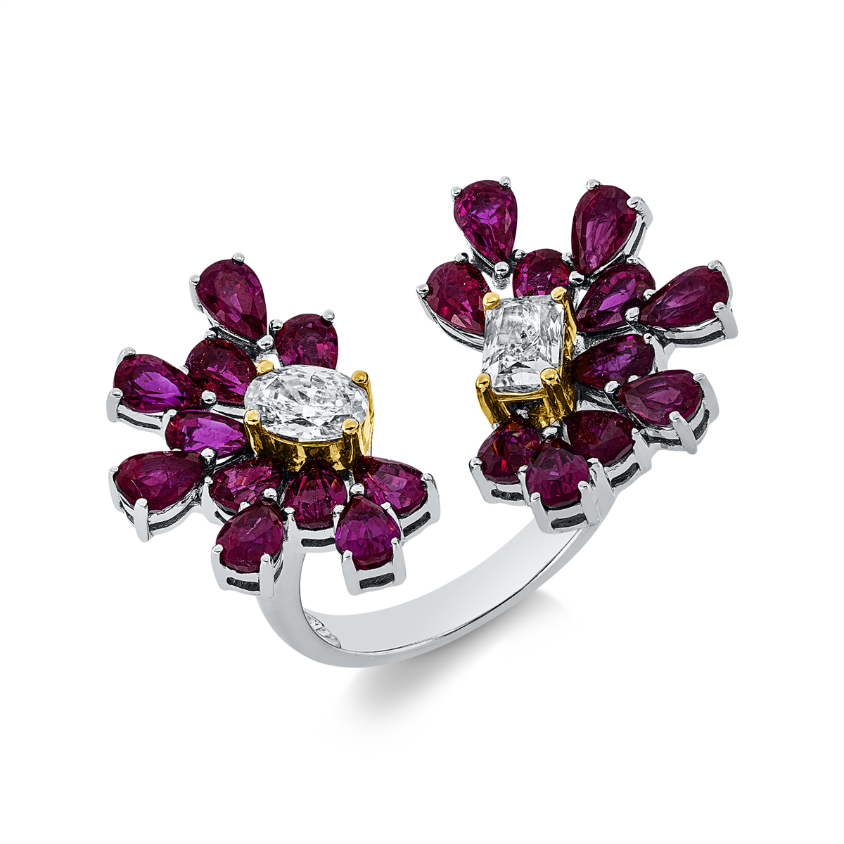 Ring 18 kt WG+GG