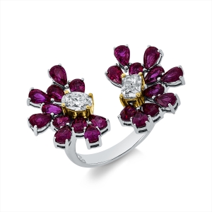 Ring 18 kt WG+GG