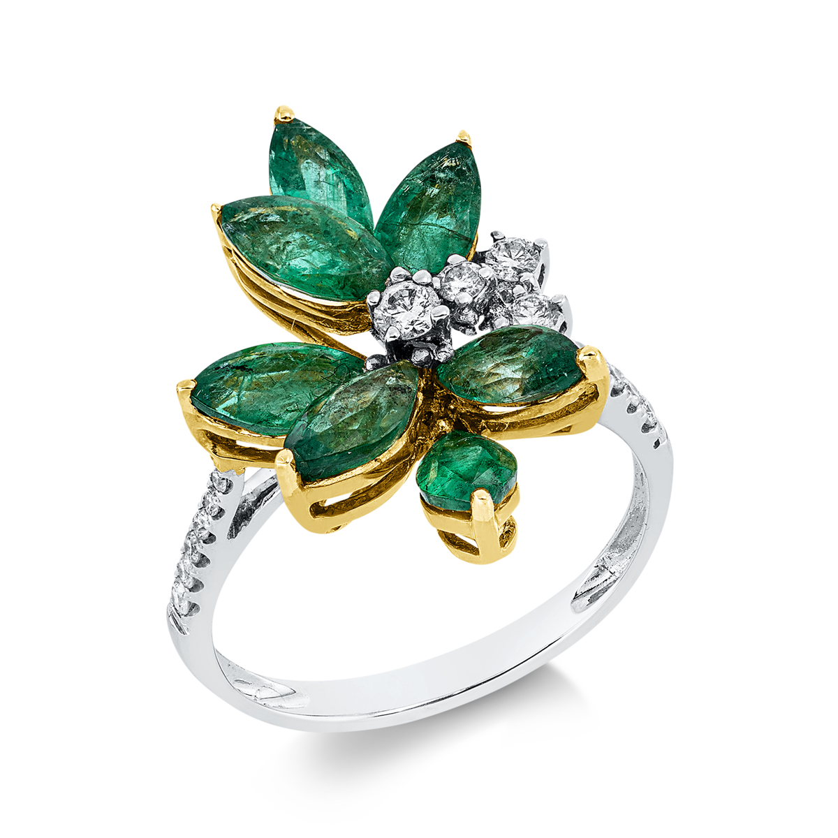 Ring 18 kt WG+GG