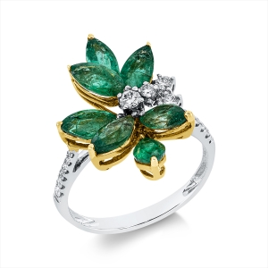 Ring 18 kt WG+GG