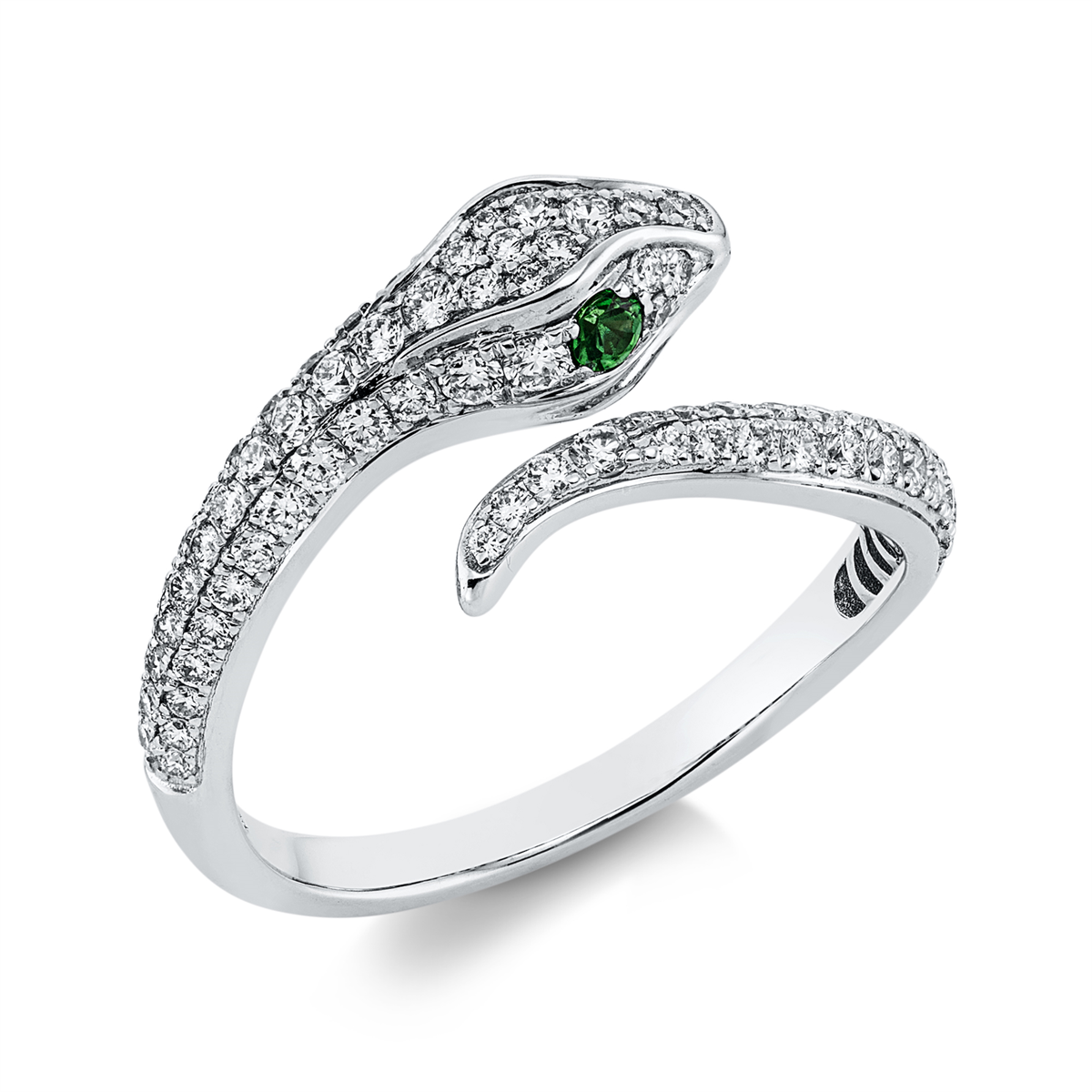 Ring 18 kt WG Schlange
