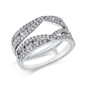 Pavé Ring  18kt Weißgold mit 1,11ct Diamanten