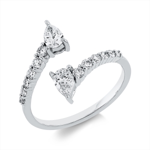 Ring 3er-Krappe 18 kt WG