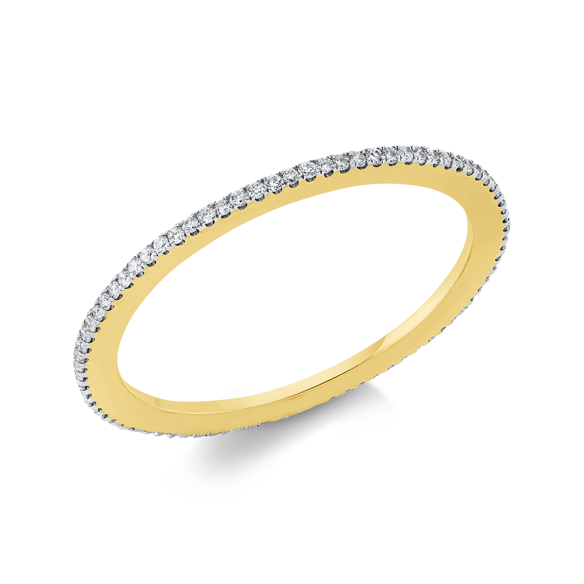Infinity Memoire Ring  18kt Gelbgold mit 0,18ct Diamanten