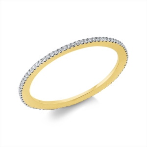 Infinity Memoire Ring  18kt Gelbgold mit 0,18ct Diamanten