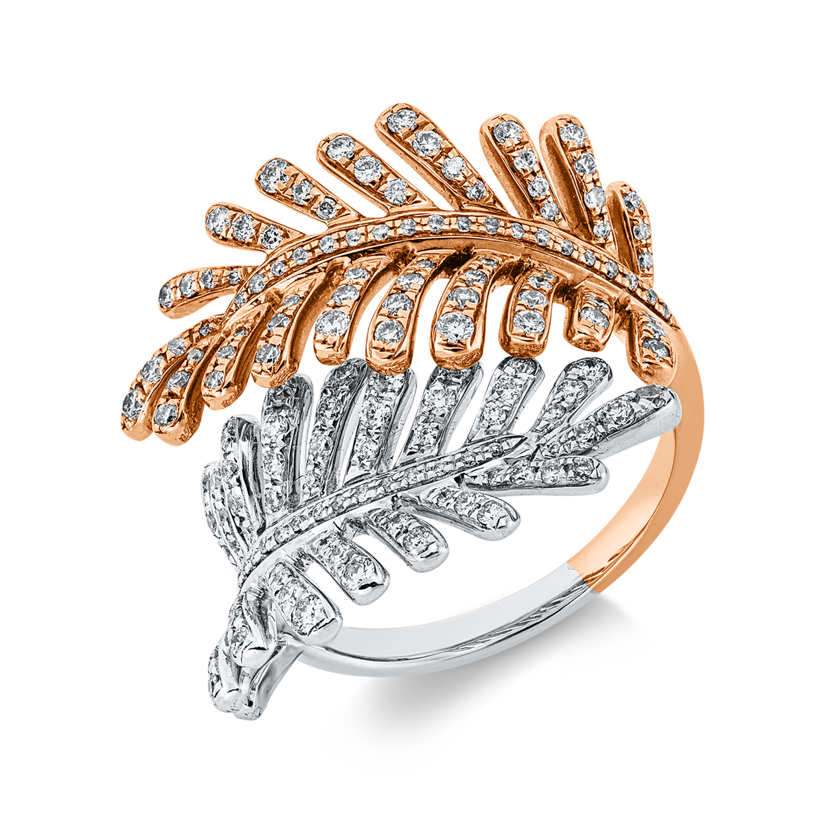 Ring 18 kt WG+RG