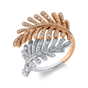 Ring 18 kt WG+RG
