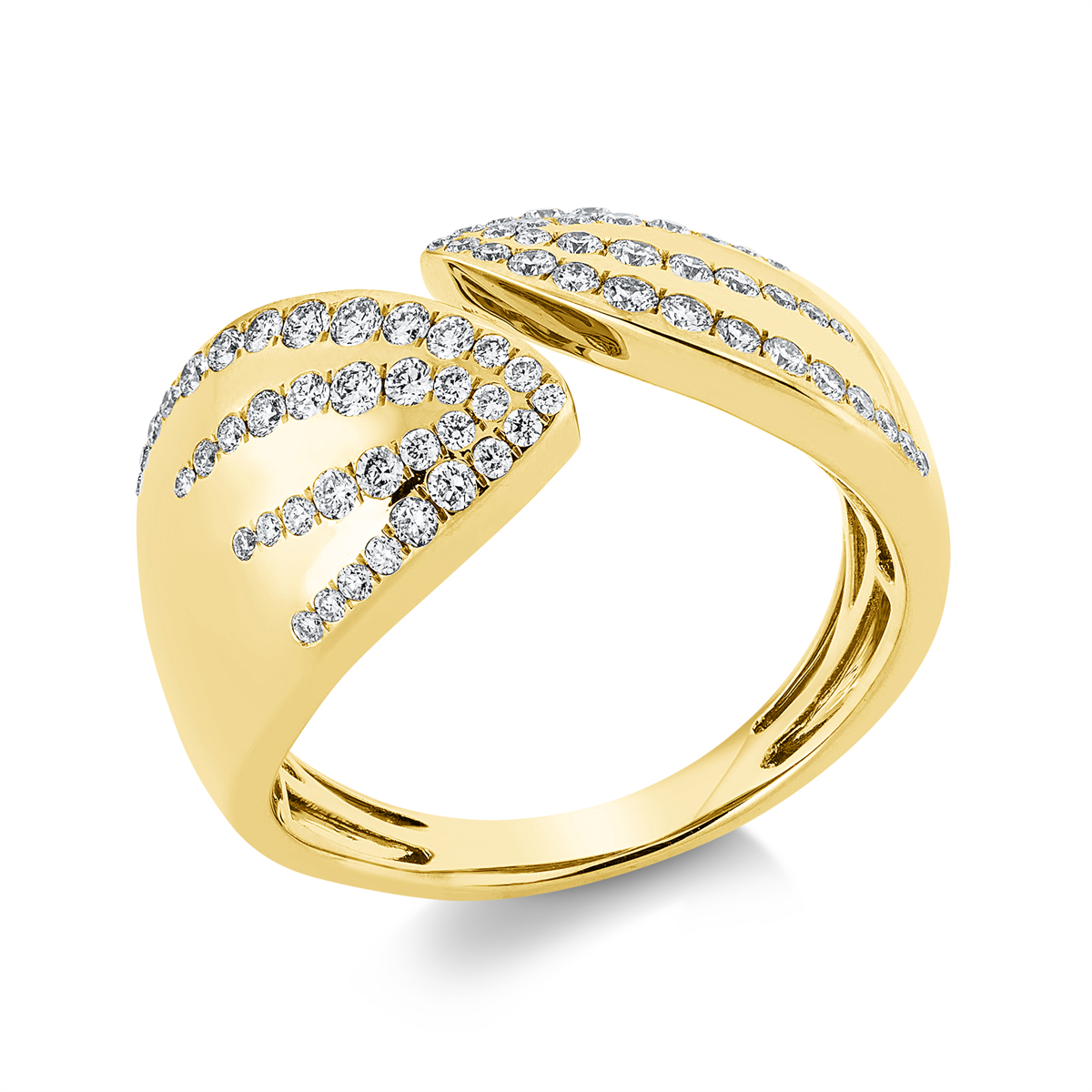 Ring  18kt Gelbgold mit 0,51ct Diamanten