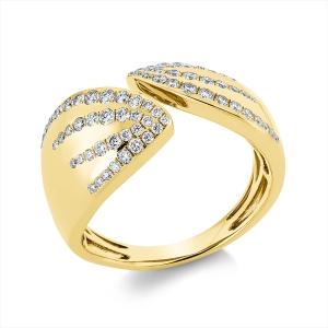 Ring  18kt Gelbgold mit 0,51ct Diamanten