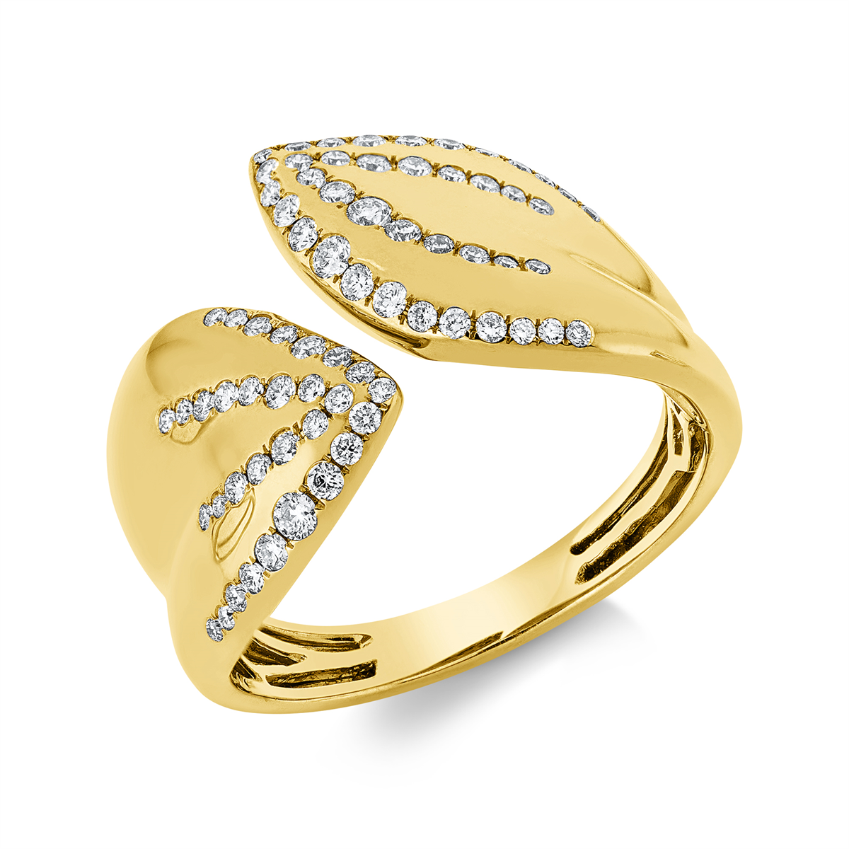 Ring  18kt Gelbgold mit 0,38ct Diamanten