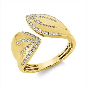 Ring  18kt Gelbgold mit 0,38ct Diamanten