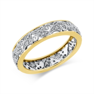 Ring 14 kt WG+GG