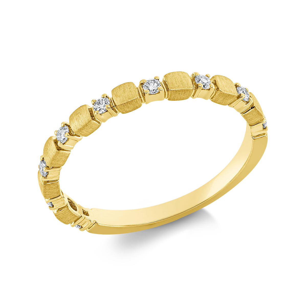 Ring 18 kt GG, mattiert