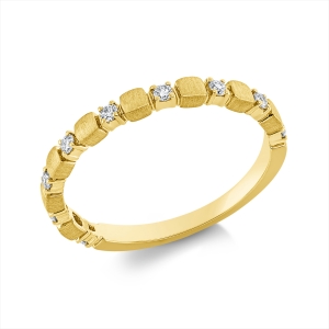 Ring 18 kt GG, mattiert