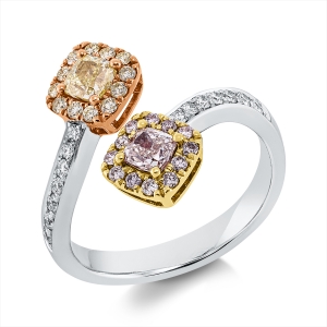 Ring 18 kt WG+GG+RG