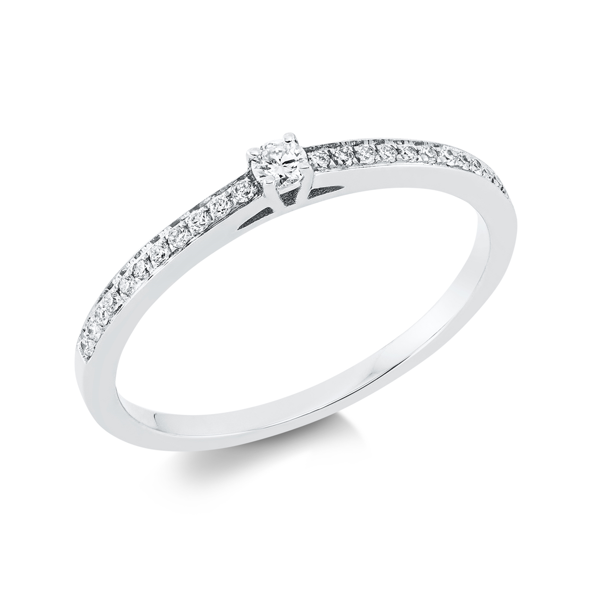 Ring 4er-Krappe 18 kt WG