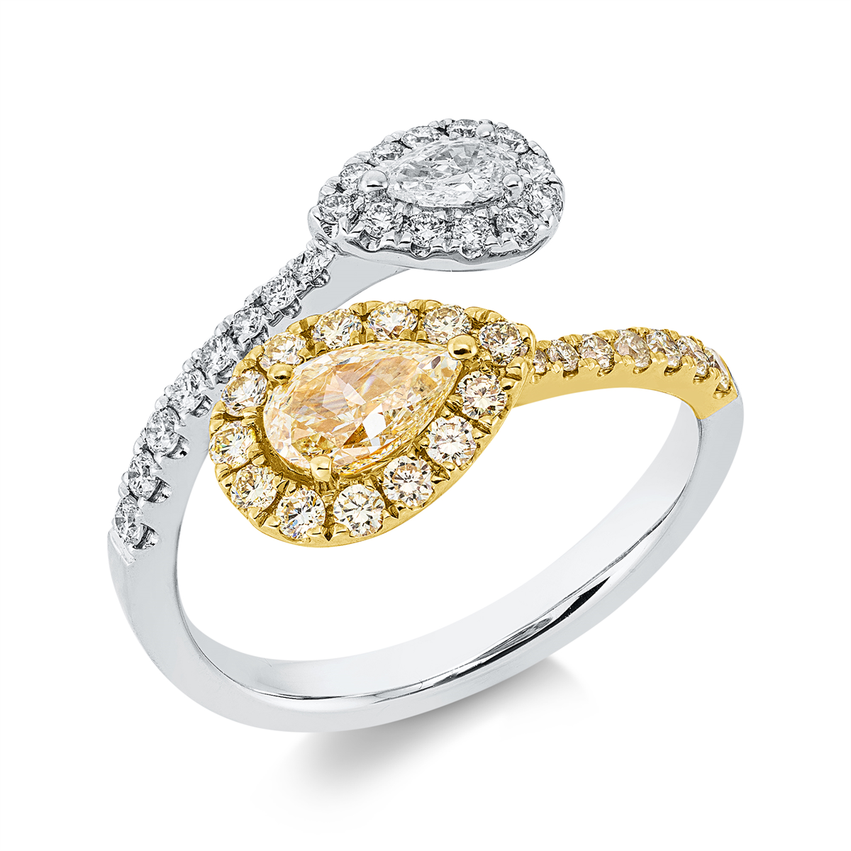 Ring 18 kt WG+GG