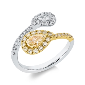 Ring 18 kt WG+GG