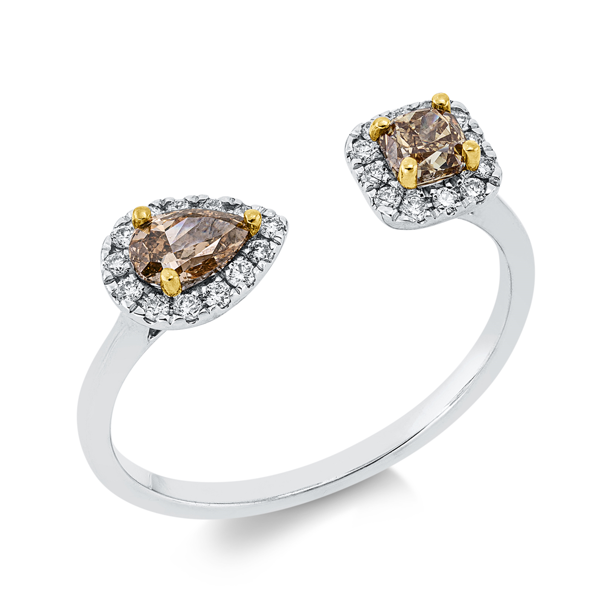 Ring 18 kt WG+GG+RG